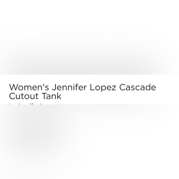 Jennifer Lopez crewneck tank with cut out choker Cascade Hem size Medium NWT - Picture 3 of 15
